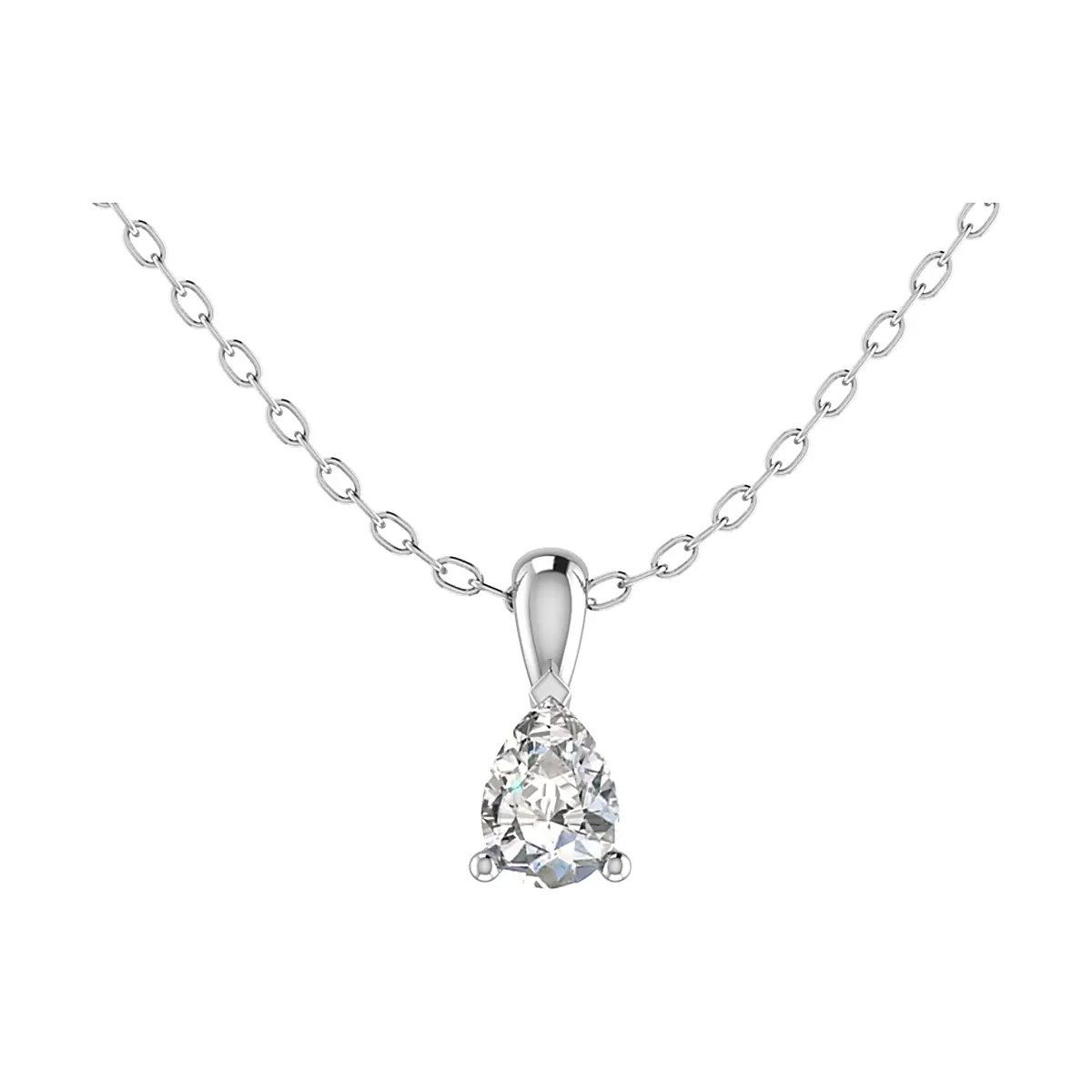 Pear Shape Diamond Pendant